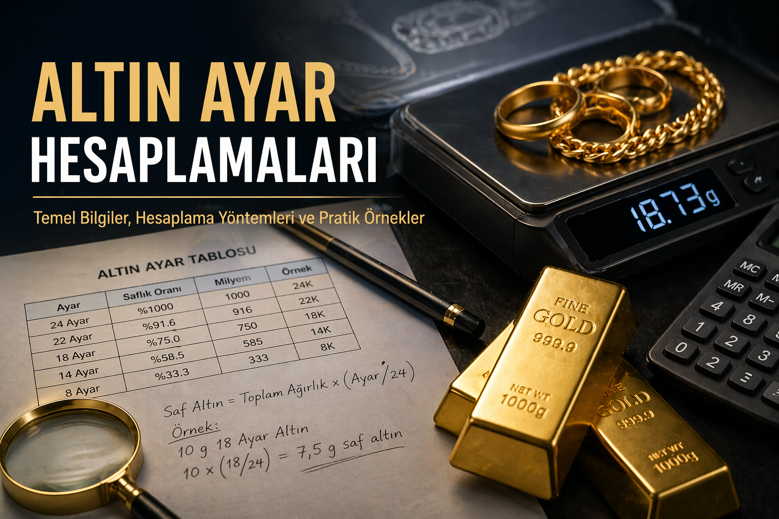 Kuyumculukta Altın Ayar Hesaplamaları: Bilmeniz Gerekenler