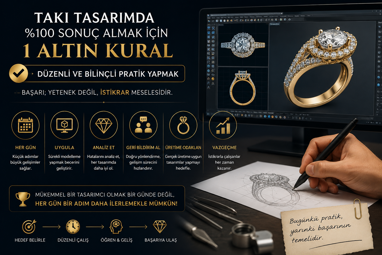 Takı Tasarımda %100 Sonuç Almak İçin Uygulamanız Gereken 1 Altın Kural